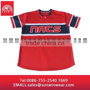 Wholesale Baseball Shirts/ Sportswear Type Custom Baseball Jersey thumbnail-5