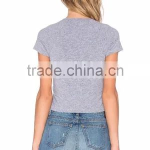 2018 Guangzhou Shandao Garment Factory Custom Logo Summer Hot Style 160g 100% Cotton Short Sleeve O-Neck Women's T Shirt thumbnail-4