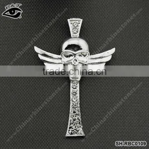 Cross Shaped New Design Special Cross Design Rhinestone Brooch for Bridal thumbnail-1