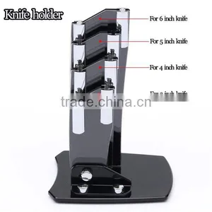 2017 New High Quality Bamboo Handle Ceramic Knife Blade Black Suit Exquisite Kitchen Knife With Holder thumbnail-5