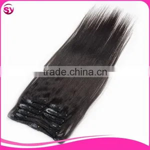 Accept Paypal 200 Grams Long Curly Clip In Human Hair Extension For White Women thumbnail-1