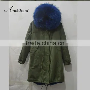 2017 Fashionable Coat Type Special Style Korean Desgin Women and Men Fur Lined Winter Parka thumbnail-2