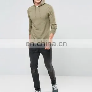 Longline Muscle Fit Hoodie With Side Zips thumbnail-4