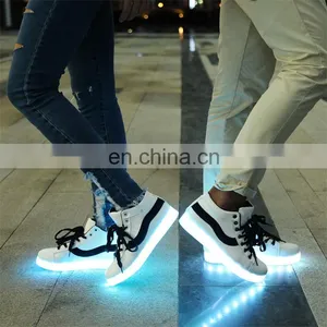 Hot Sale Mens Womens Nigh Club Simulation Couple Light Up LED Shoes Sneakers thumbnail-1
