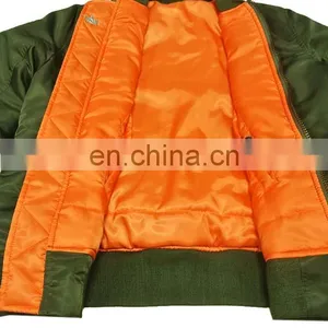 Custom Bomber Flight Jacket for Men,air Force Pilot Army Military Flying Jacket thumbnail-2