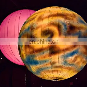 Hot Sale Decoration Led Lighting Inflatable Globe Balloons thumbnail-1