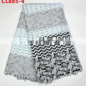 Heavy Cotton Lace Fabrics African Water Soluble Fabric Beauty Guipure Cord Lace Fabric Cotton/Nylon thumbnail-4