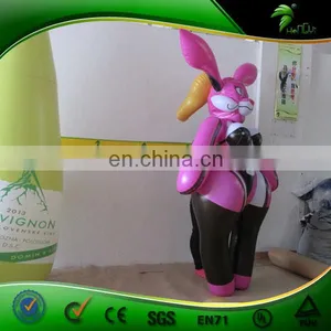 Customized Hongyi Inflatable Fox Suit , Hot Sale Sexy Animal Pink Costume thumbnail-5