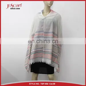 Women 100% Polyester Multicolor Pashmina Hijab Scarf thumbnail-6