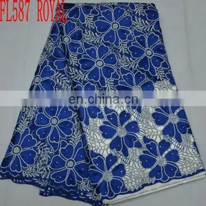 Hot Sale Cotton Lace/ African Cord Lace/ Guipure Lace/ Embroidery Lace thumbnail-3