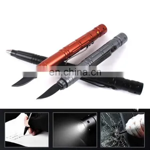 6061 Aluminum Alloy 162mm Self Defense 10 Hour LED Tactical Pen Military Glass Breaker thumbnail-2