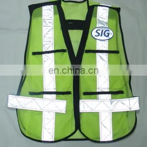Security Guard Reflective Vest Reflective Safety Fluorescence Green Reflecting Vest thumbnail-4