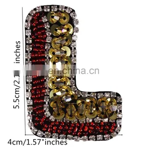 Handmade Beading Sequin LOVE Letter Patches Badges thumbnail-1