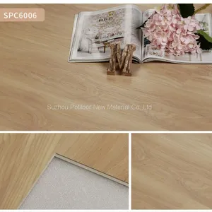 SPC Floor Plastic Flooring Sheet Tiles Slotted Click Lock 5.0mm Thickness 0.3mm Wear Layer thumbnail-1