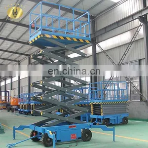 7LSJY Jinan SevenLift Manlift Jlg 14 Met 150kg Manual Hydraulic Lifting Table for Truck thumbnail-2