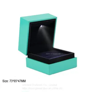 Custom Color Luxury LED Lighted Propose Engagement Ring Jewelry Box For Sale thumbnail-4