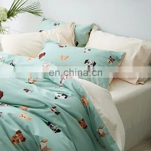 RAWHOUSE COTTON 100% Cartoon Printed Kids Cotton 4 Pcs Duvet Cover Set thumbnail-1