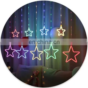 Led String Star Night Decor Neon Light Wall Lights Indoor for Christmas Decoration Wedding Decorative Holiday Lighting thumbnail-5