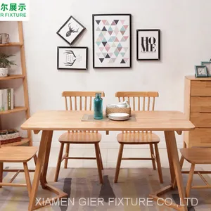 Living Room Home Furniture Elegant Rectangle Wood Dinning Kitchen Table thumbnail-2