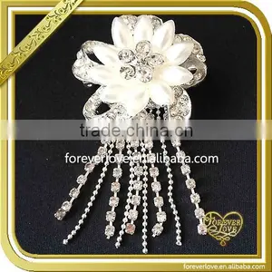 Fancy Acrylic Flower Brooch Bouquet Wedding Brooch for Women Dress FB-028 thumbnail-1
