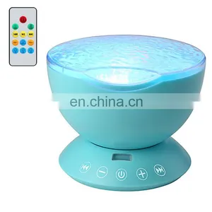 LED Remote Control Undersea Lamp Music Player Night Light Ocean Wave Projector for Kids Christmas Gifts thumbnail-2