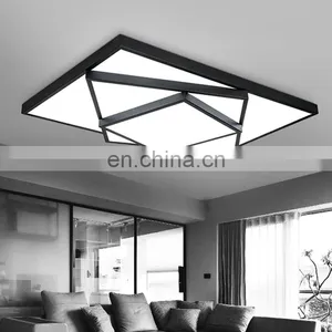 Modern Minimalist Living Room LED Ceiling Lamps Indoor Rectangular Bedroom Ceiling Pendant Light thumbnail-5
