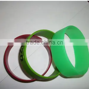 Huizhou City Factory Silicon Bracelets, Promotional Silicon Wristbands,magnetic Bracelet for Unisex thumbnail-2