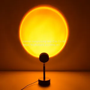 Background Light Modern LED Floor Lamp Rainbow Sunsets Projection Decoration Standing Light thumbnail-4