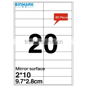 SINMARK 9.7*2.8cm Mirror Surface Mirror Sheet Sticker thumbnail-1