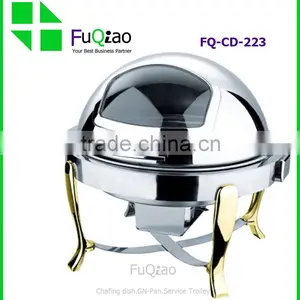 Hot Sale Restaurant & Hotel Supplies Stainless Steel Induction Chafing Dish With Glass Lid thumbnail-3