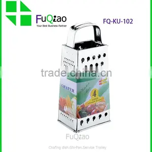 Fruit and Vegetable Tools 9" Height 4-Sided Stainless Steel Cheese Potato Box Grater Quality Choice thumbnail-1