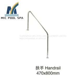 Sturdy and Not Easy to Rust Bathroom Outdoor Swimming Pool Non-slip Straight Grabrail Stainless Steel 316 Handrail thumbnail-2