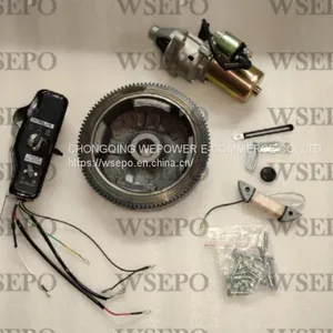 Black Color Electric Starter Kit for Gx390 Gx420 182f 188f 190f Gas Engine 5kw-8kw Generator Parts thumbnail-1