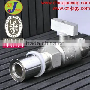 Crimp Fittings for Pex-al-pex Pipe Brass Fitting Ball Valve Fittings Press Fitting thumbnail-1