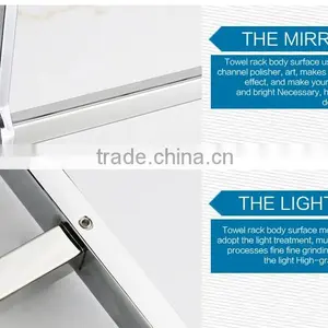 Wesda Stainless Steel Bathroom Wall Towel Shelf With Hooks A160 thumbnail-6