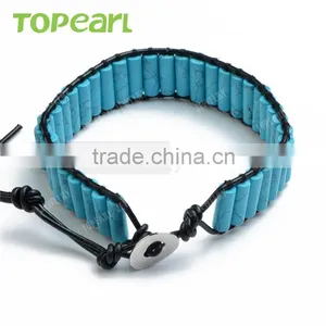 Fashion Bracelet 2016 Blue Turquoise Bracelet for Young CLL123 thumbnail-2