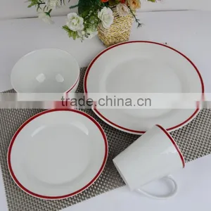 Porcelain Dinner Set Luxury With Glaze Line China Best Home Porcelain Tablewware With Good Quality and Cheap Price thumbnail-5