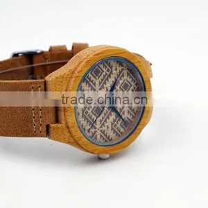 Smart Watch Made Wood Watches Men Natural Wooden Wrist Watch for Men or Women thumbnail-3