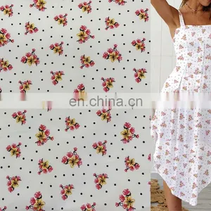 Factory Supply Price Viscose Cotton Linen Poplin Digital Printing Fabric for Dress thumbnail-2