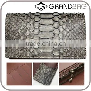 Custom Men Luxury Genuine Python Snake Skin Leather Clutch Bag Wallet thumbnail-1