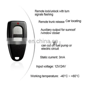 Promata Remote Keyless Kit for Car Central Locking System DC 12V/24V thumbnail-3