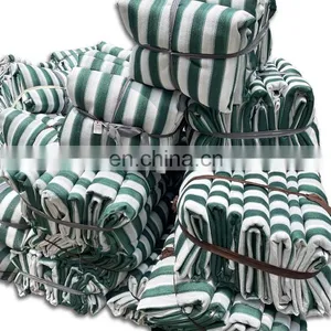 100gsm Green and White Strip of the 80% Sun Shade Cloth thumbnail-4
