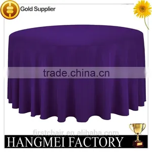 Round White Polyester Table Cloth Table Linen ZB32 thumbnail-3