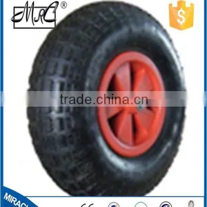 Factory Direct Manufacture 2 Wheels Wheelbarrow Small Rubber Wagon Wheel 4.10 / 3.50-4 thumbnail-3