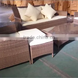 Modern Appearance Outdoor Furniture Product Sofa Set Patio Rattan Woven Sofa thumbnail-2