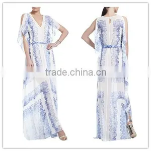 2015 Customized Summer Plus Size Lady Long Dress thumbnail-1