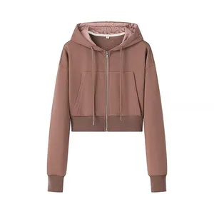 American-style Retro Design-inspired Millennium Trend Pure Color Slim-fit Short-sleeved Hooded Sweatshirt thumbnail-1