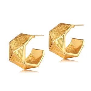 Hot Sale 2025 New Design Recyclable Brass Gold Plating Jewelry Accessories Women Earrings thumbnail-2