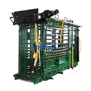 Cattle Crush With Weighing Scale Livestock Head Bail Parallel Side Squeeze Hot Dipped Galvanized Squeeze Cattle Crush thumbnail-1