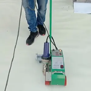 TOP2000D Hot Air Plastic Welding Machine 230V 0.5-12m/min for PVC TPO Waterproof Membrane With Imported Heat Gun & Laser Guide thumbnail-5